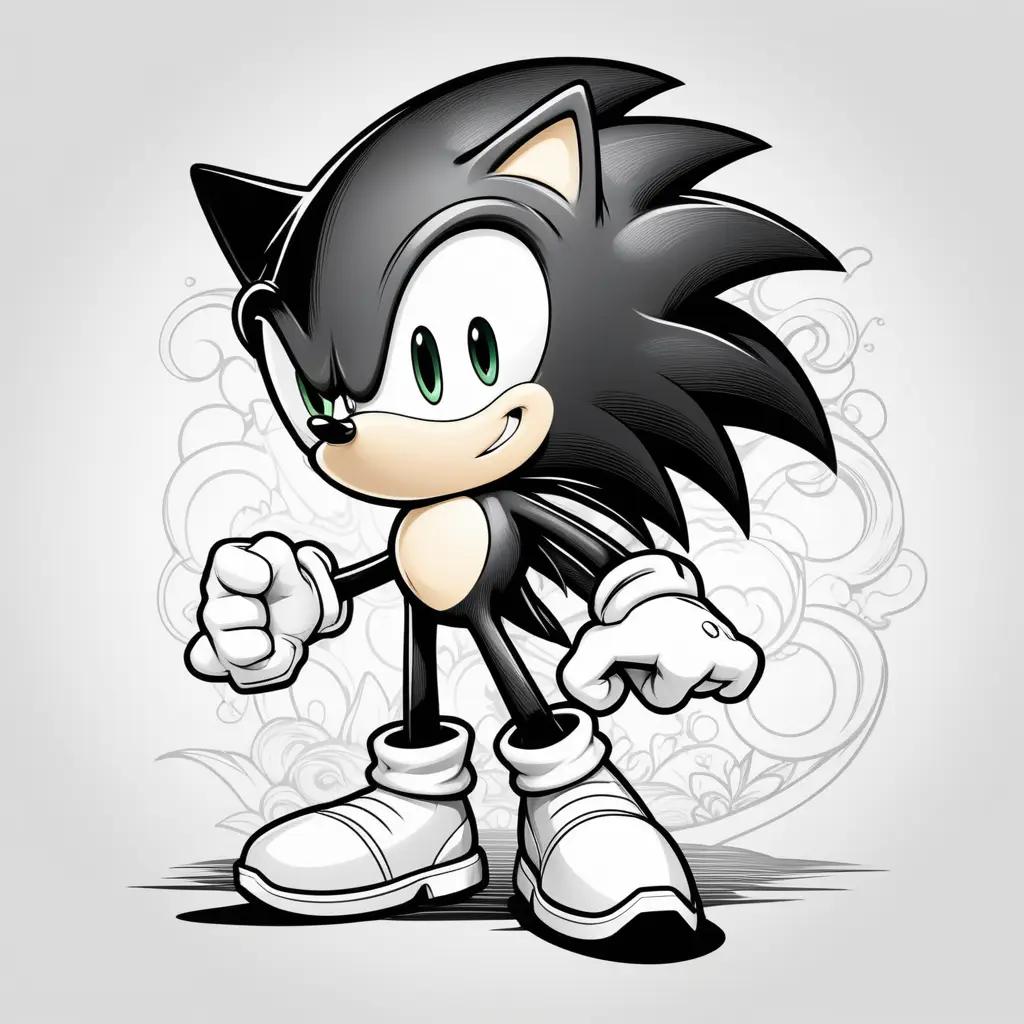 Sonic the Hedgehog Coloring Pages with Shadow