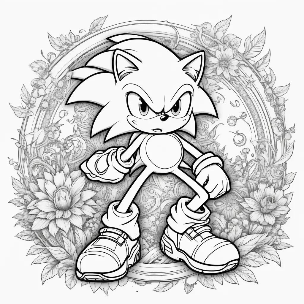 Sonic the Hedgehog coloring pages for kids