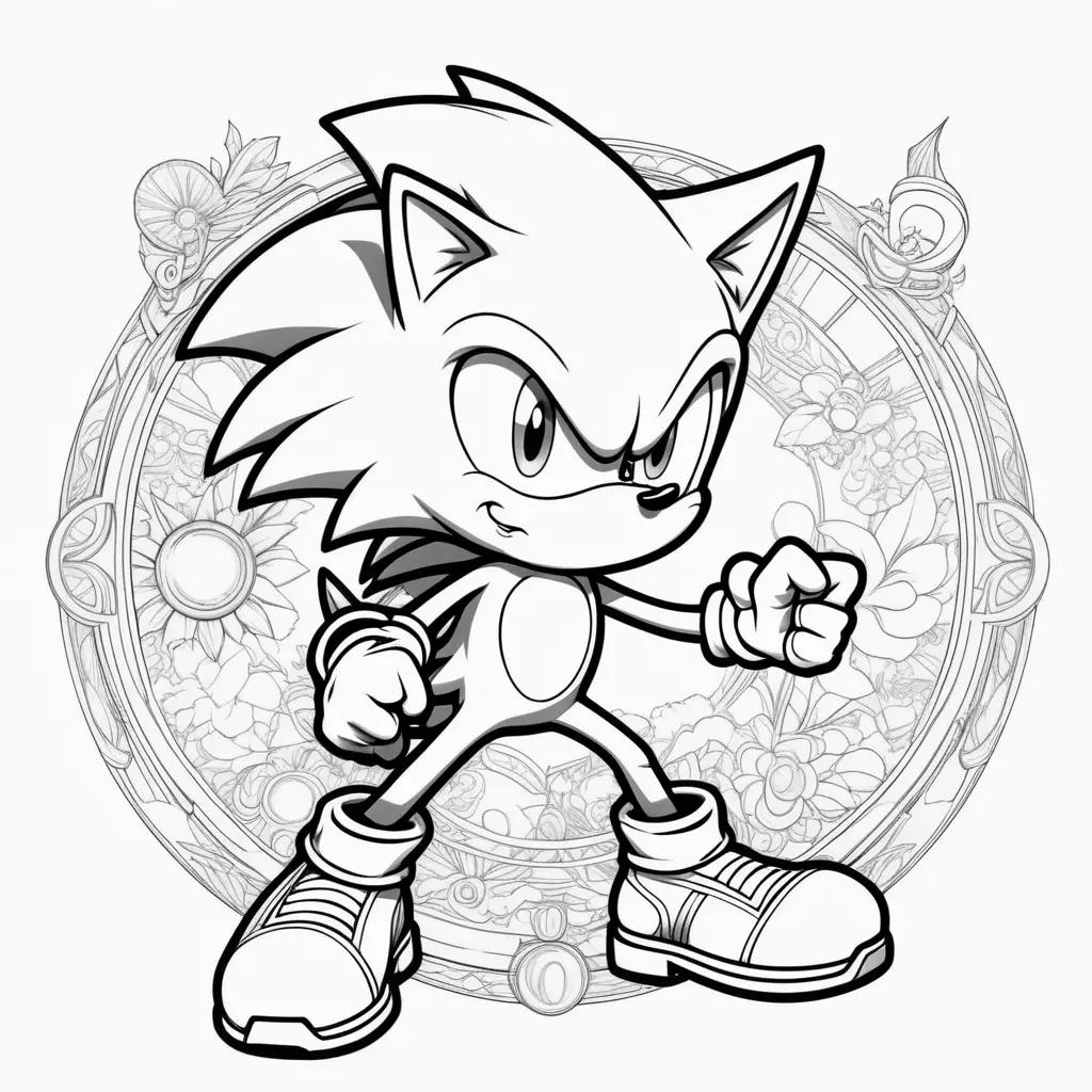 Sonic the Hedgehog coloring pages for kids