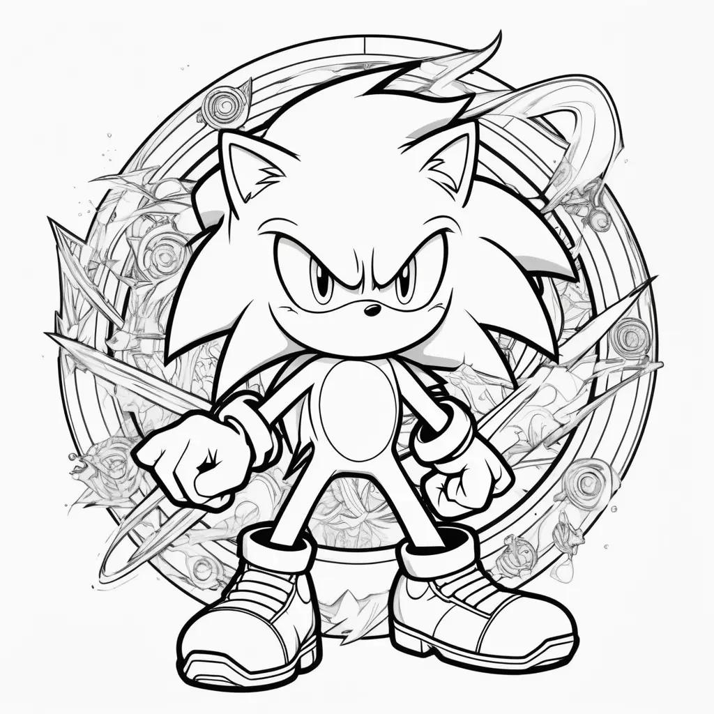 Sonic the Hedgehog coloring pages to color in