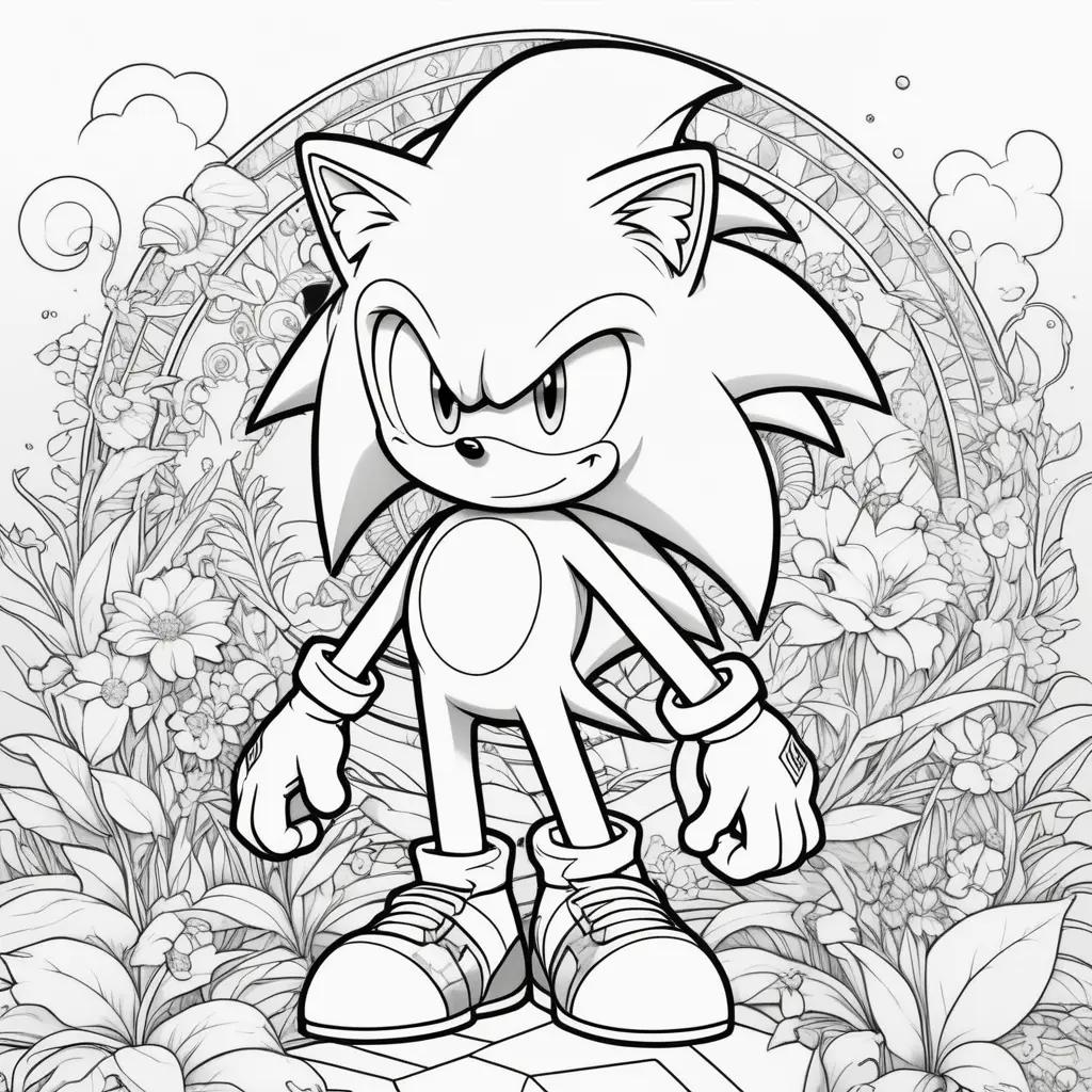 Sonics coloring pages are fun and easy to print