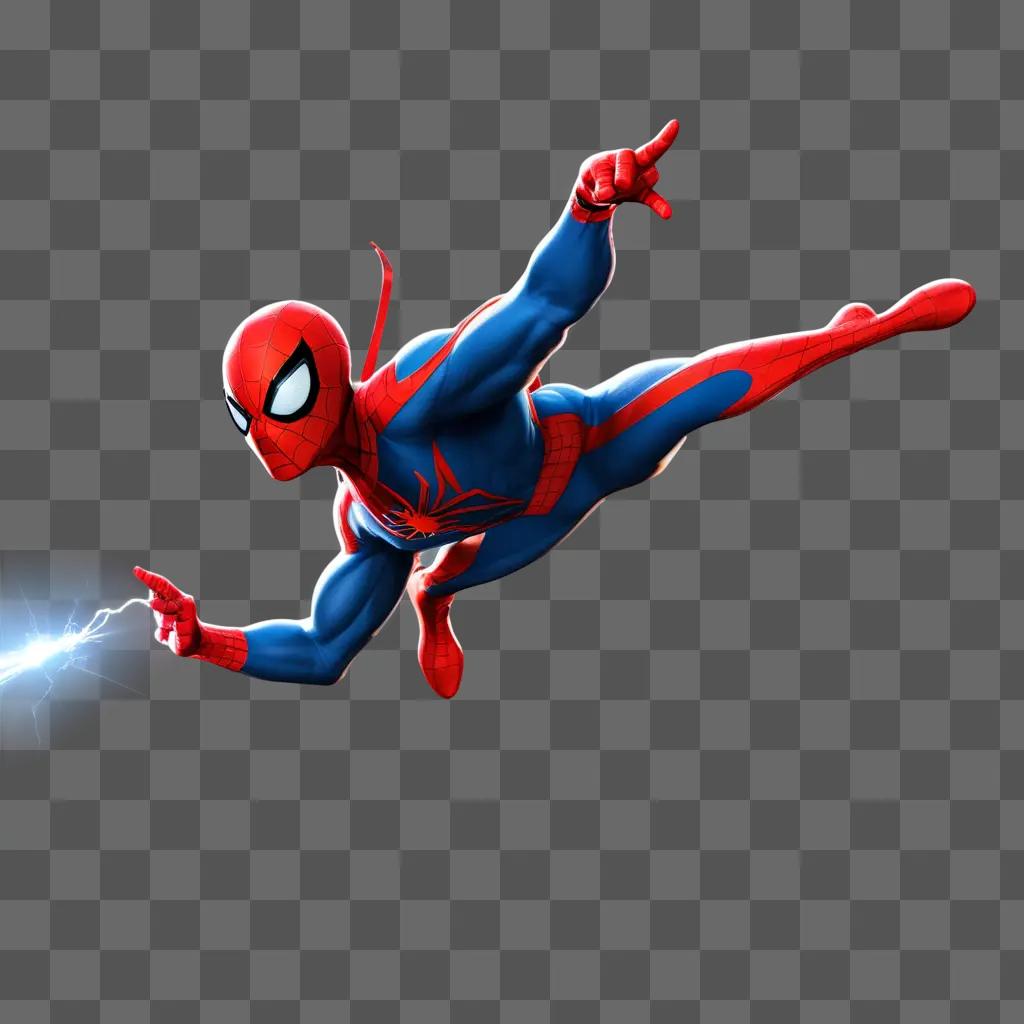 Spectacular Spider-Man, the superhero with a blue and red outfit and a lightning bolt on his chest