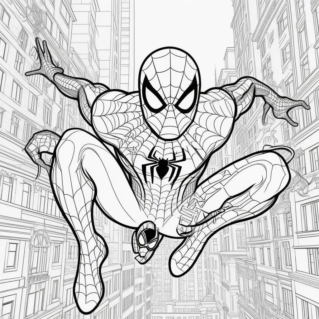 Spider-Man Coloring Page with Free Printable Options