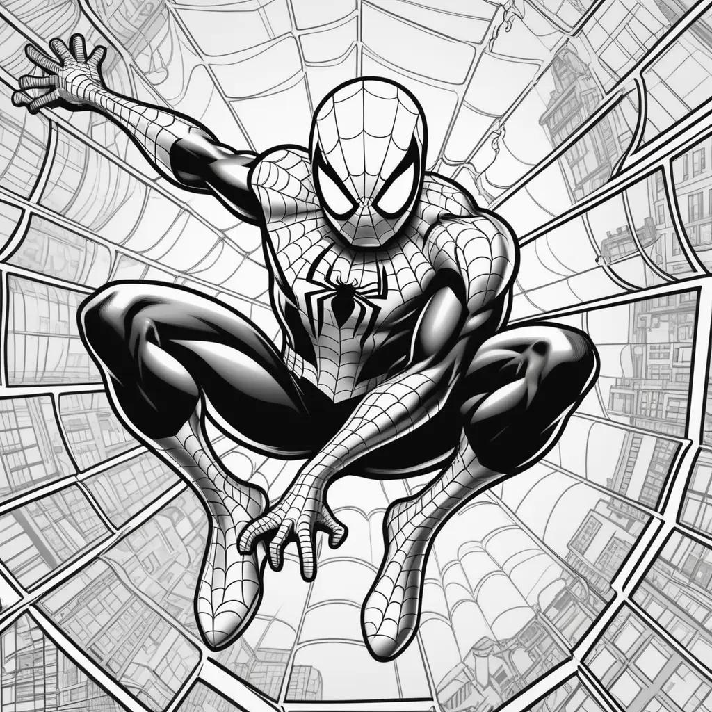 Spider-Man Coloring Pages Free is a title that captures the essence of the image, highlighting the popular character and the free coloring pages available