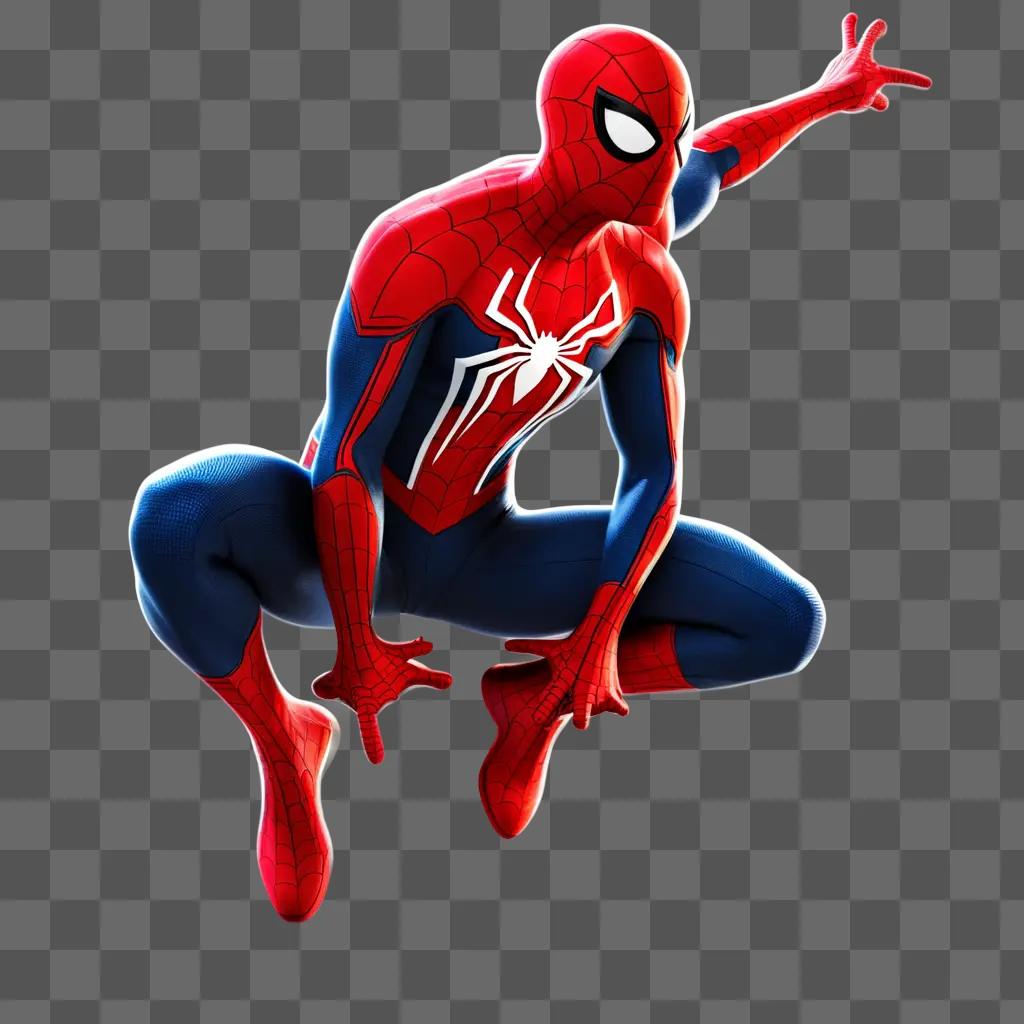 Spider-Man illustration in a transparent background