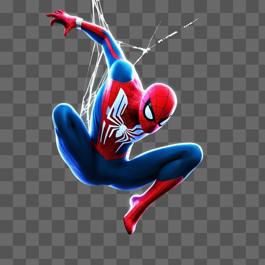 Spider-man in a transparent frame