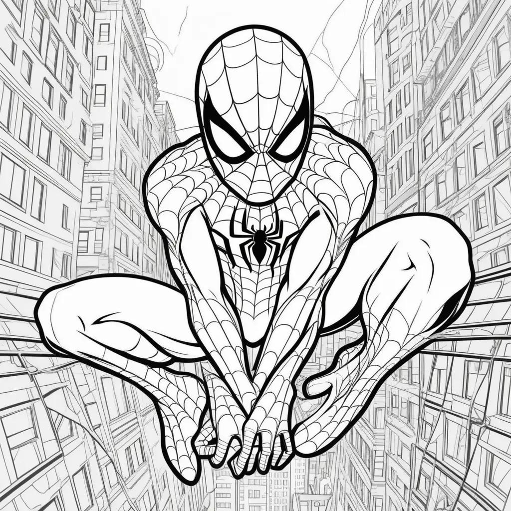 Spiderman Coloring Page - Coloring Pages