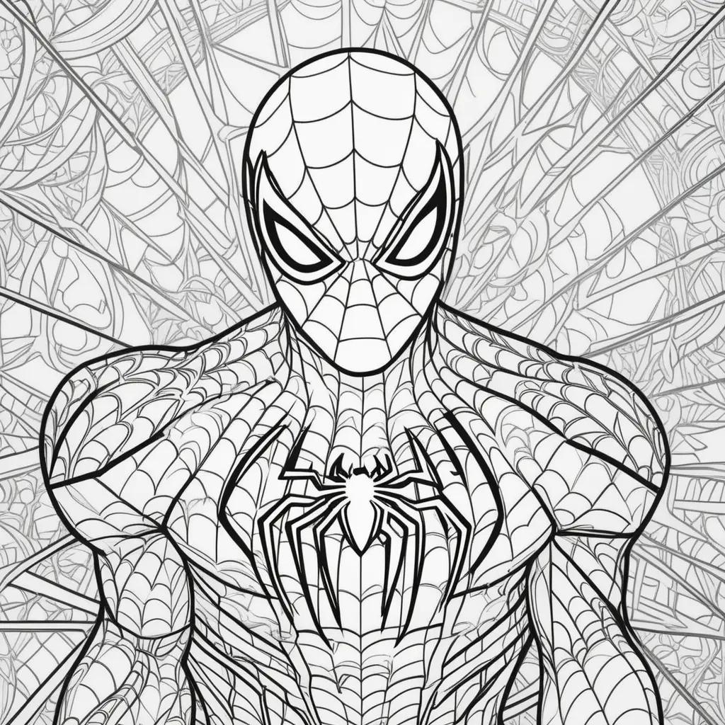 Spiderman coloring pages for kids, adult and teacher