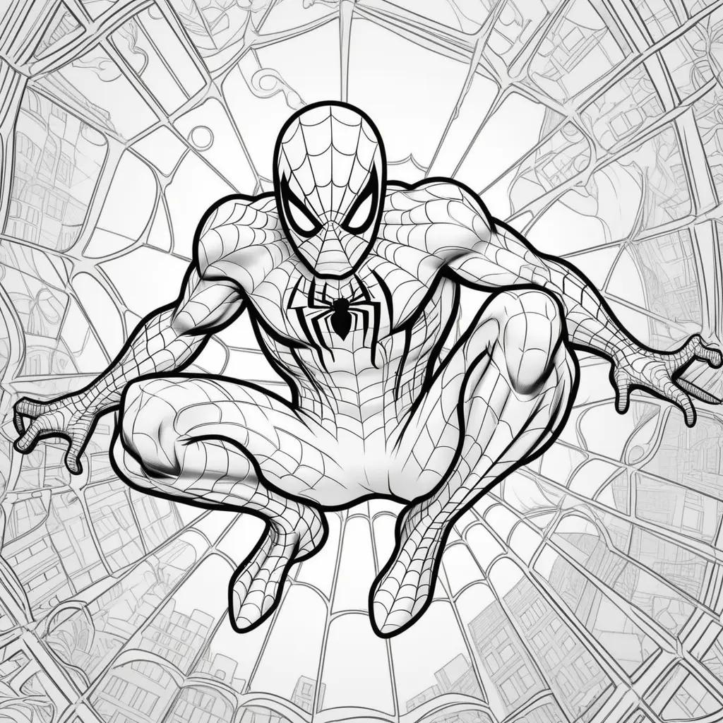 Spiderman coloring pages for kids