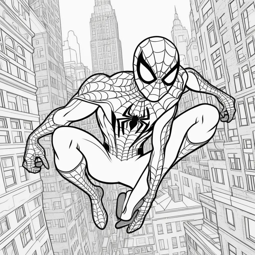 Spiderman coloring pages for kids to print