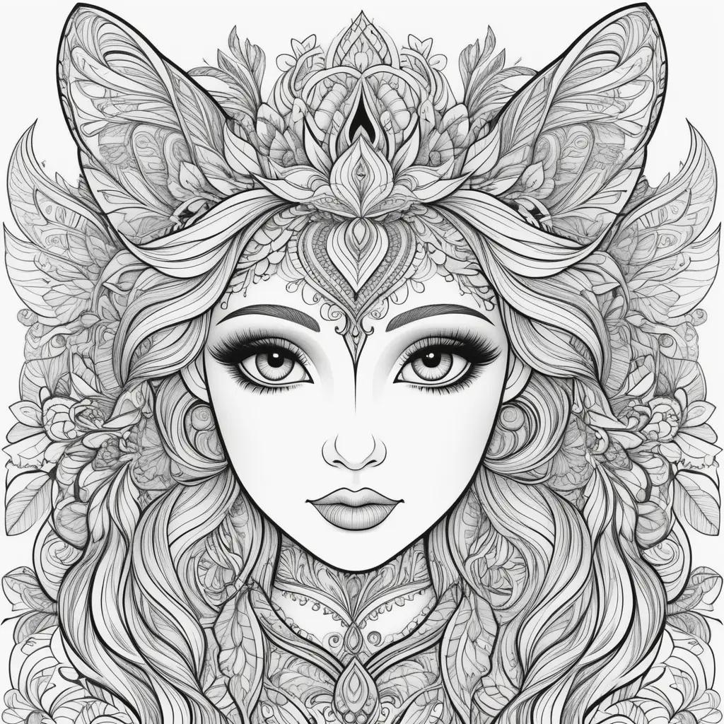Spirit coloring pages with intricate designs