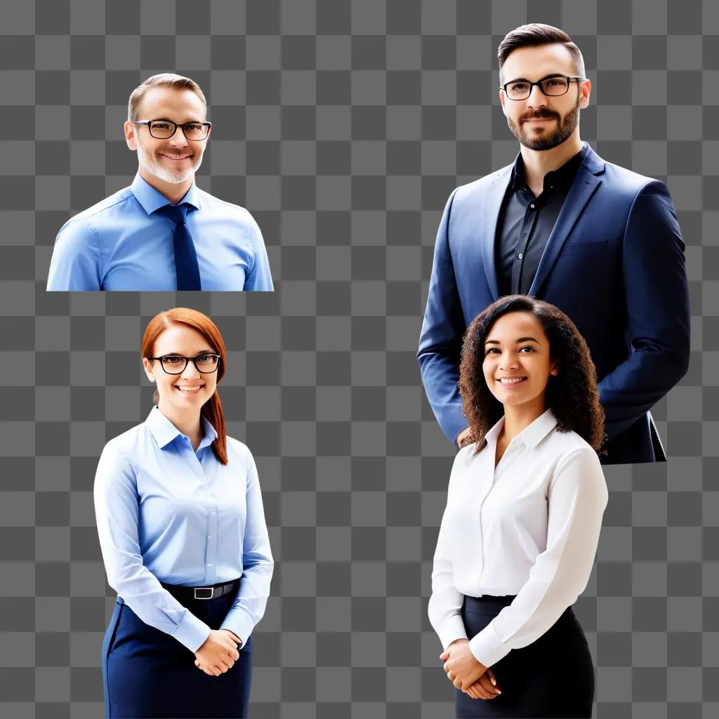 Staff images of business professionals