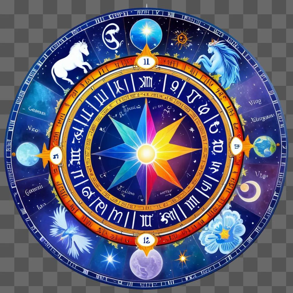 Star sign on a circle