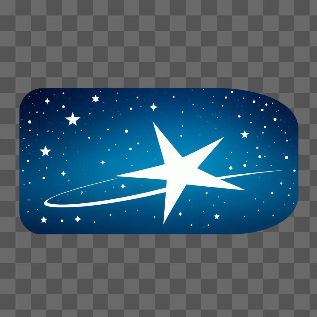 Starry logo in a dark blue background