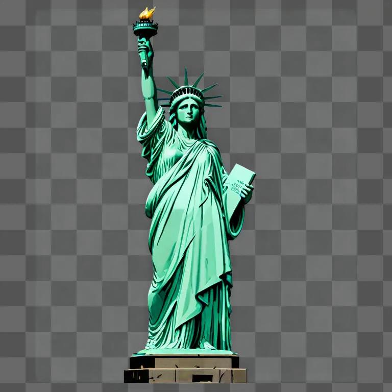 Statue of Liberty stands proudly in the image