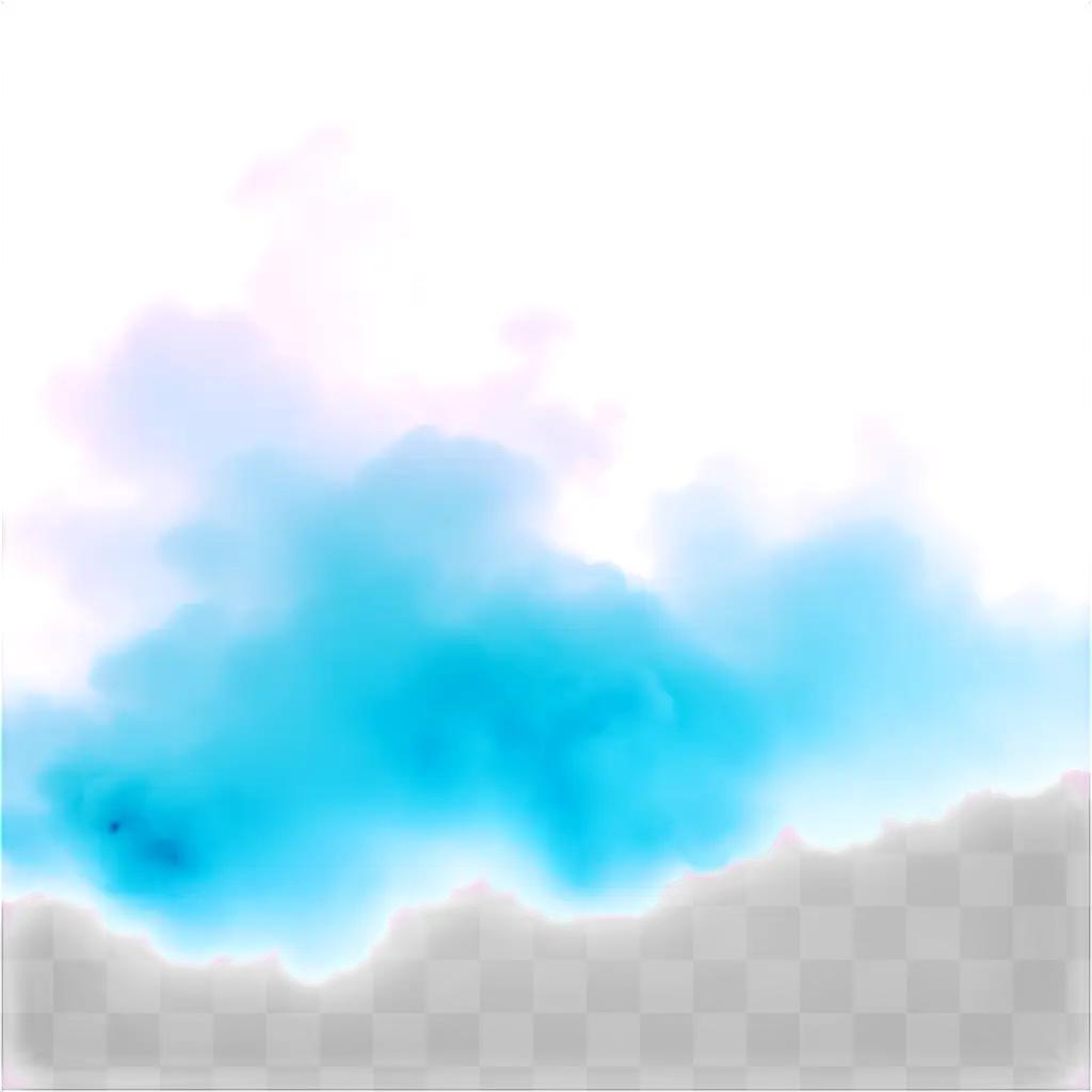 Steam cloud against a transparent background