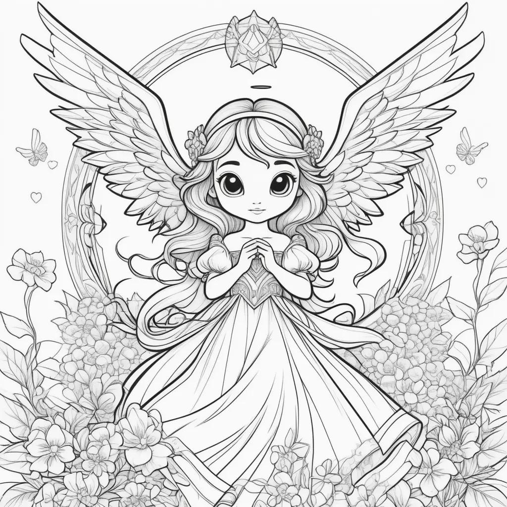 Stitch Angel Coloring Pages - Coloring Book for Kids