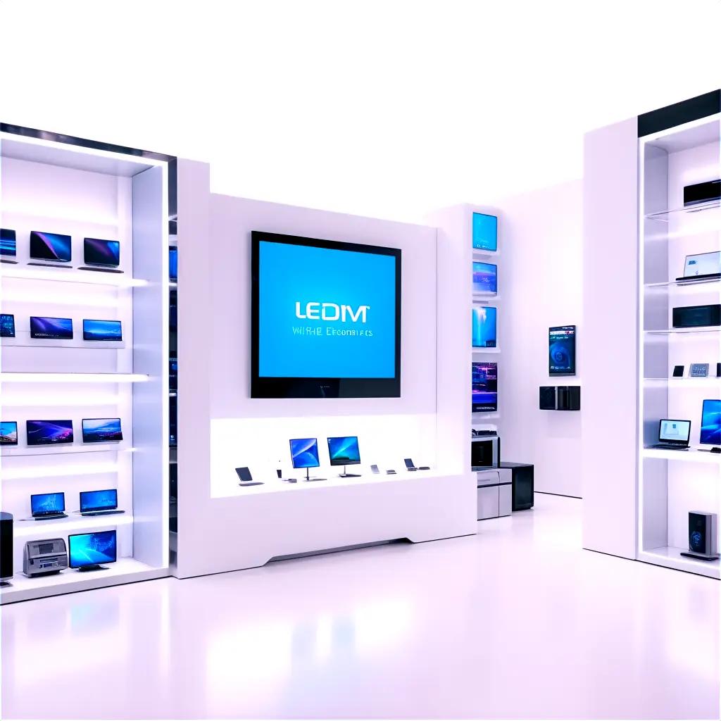 Store filled with a variety of electronics on display