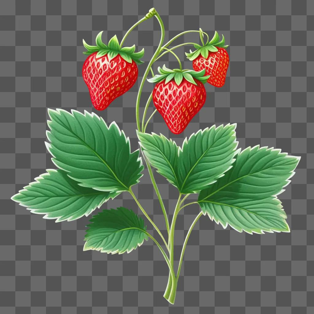 Strawberry Drawing for Kids