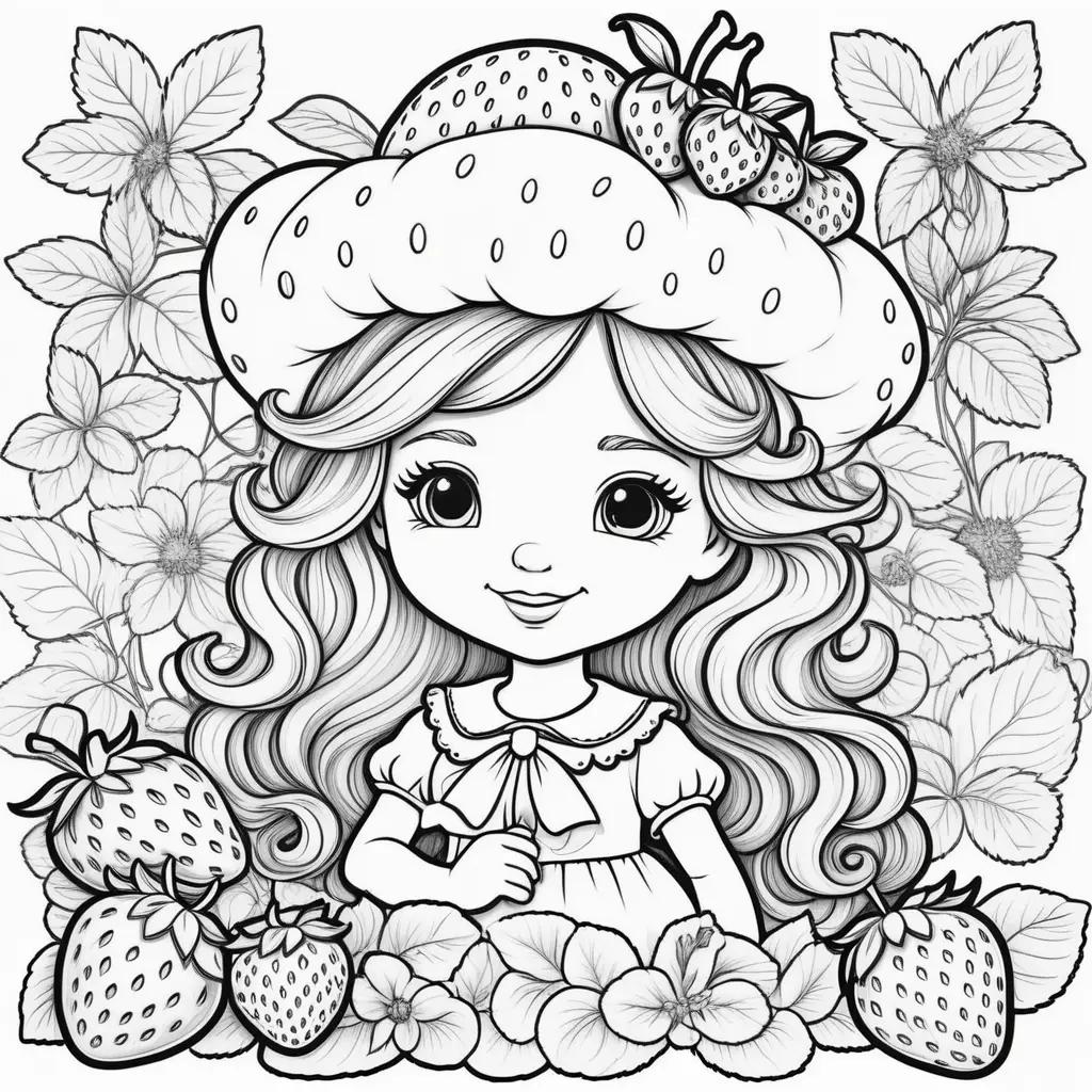 Strawberry Shortcake Coloring Book Pages