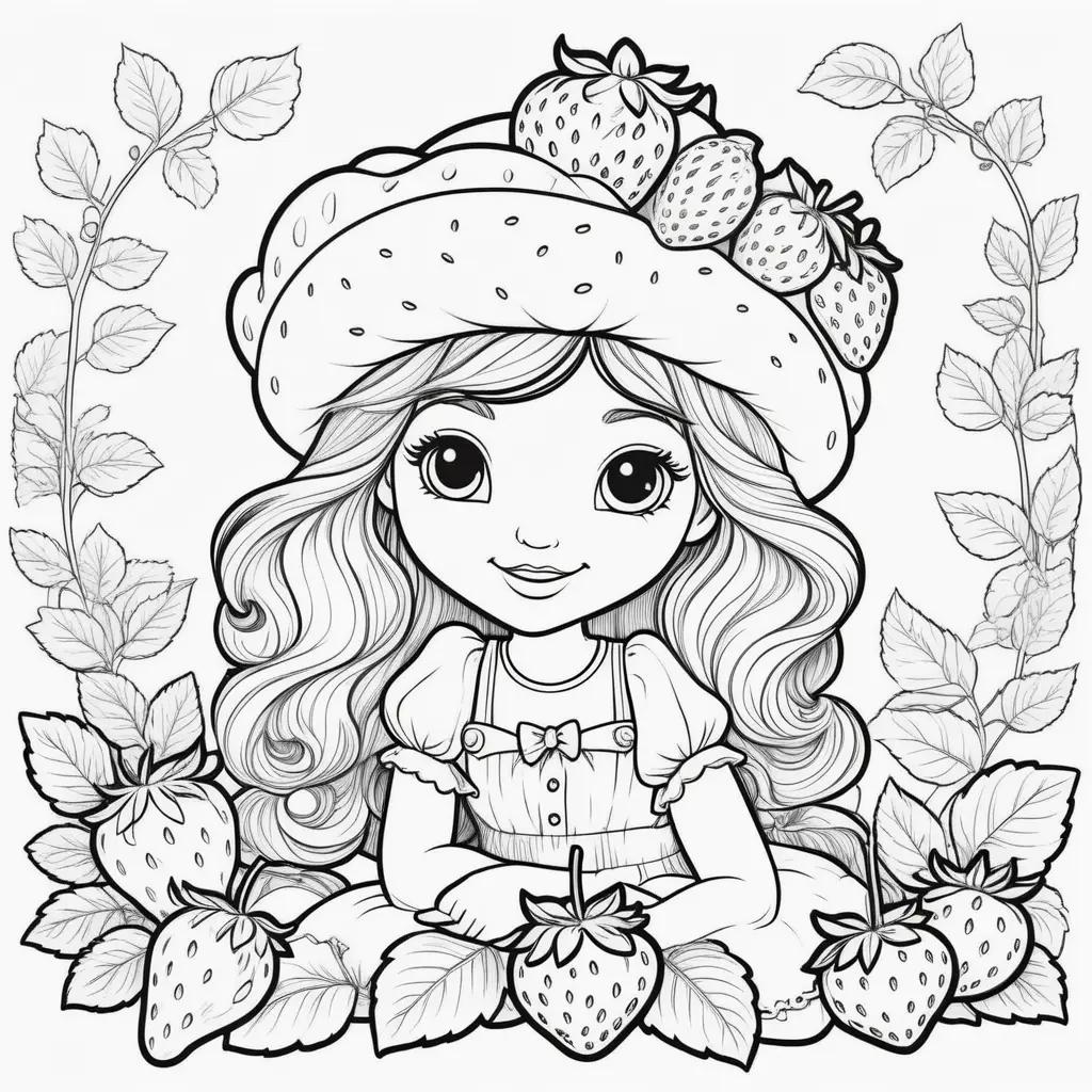 Strawberry Shortcake Coloring Pages for Kids