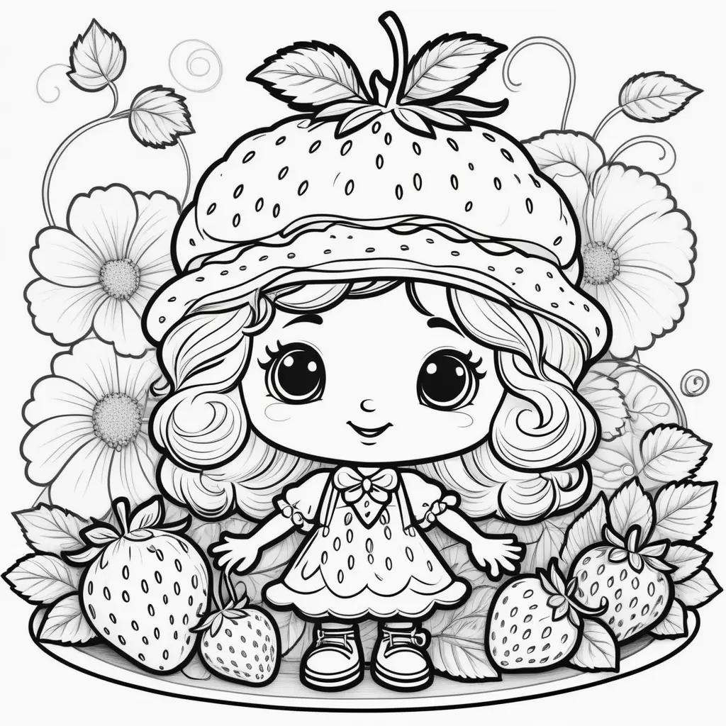 Strawberry Shortcake Coloring Pages for Kids