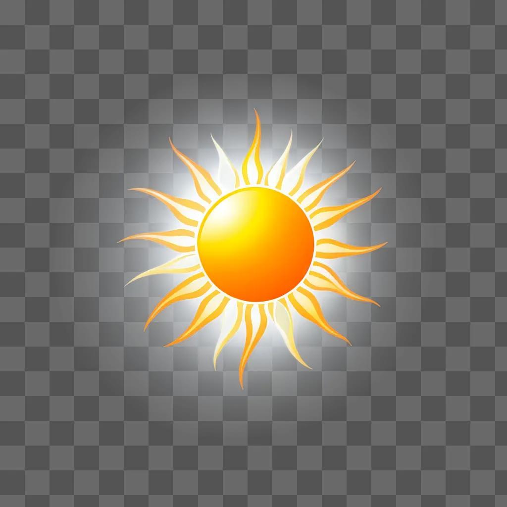 Sun icon with a radiant sun in a circle