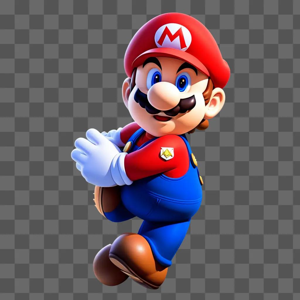 Super Mario, smiling and posing for a picture