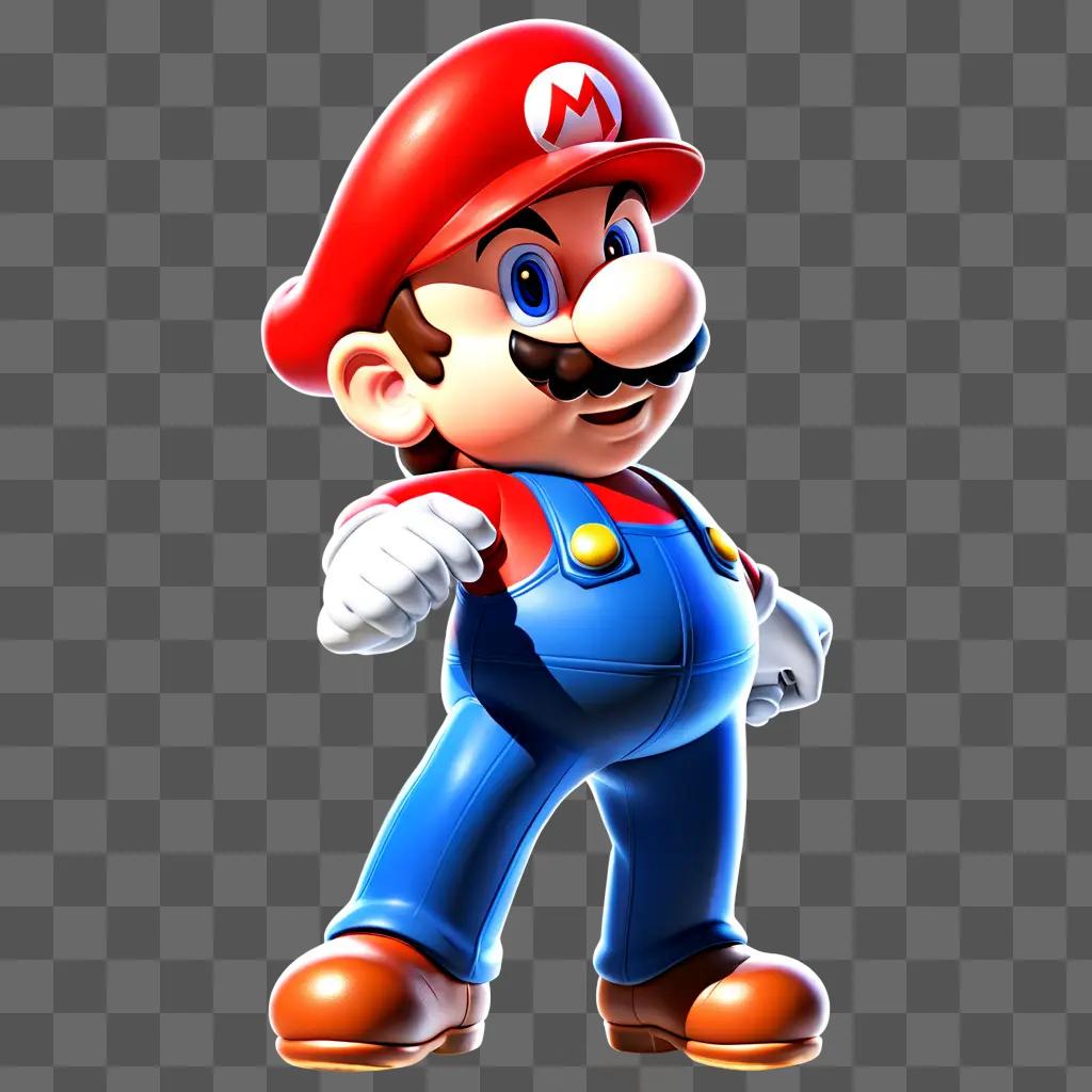 Super Mario in a transparent image