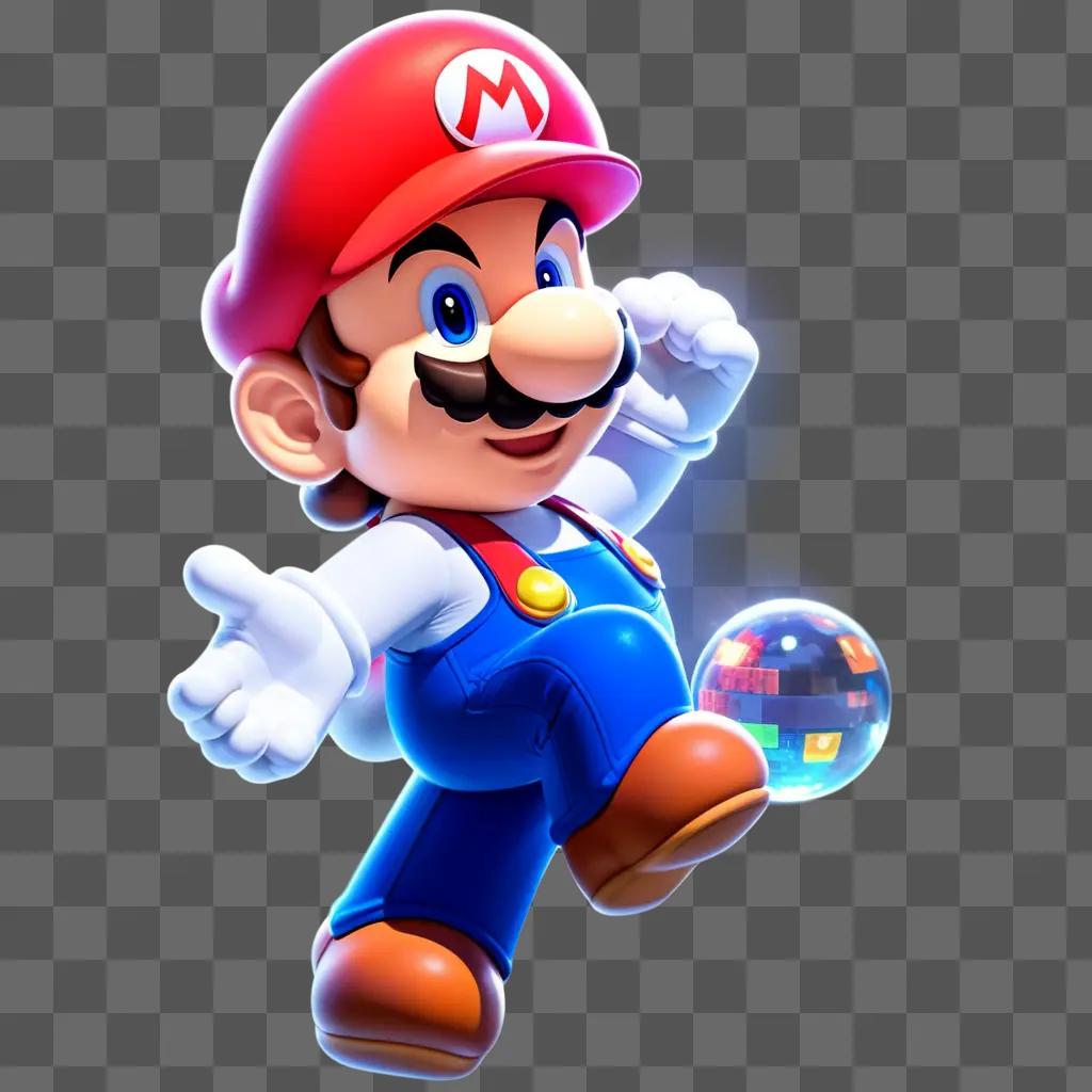 Super Mario on transparent background