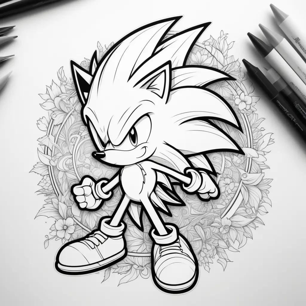 Super Sonic Coloring Page: Sonic the Hedgehog Coloring Pages