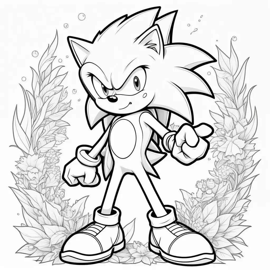 Super Sonic Coloring Pages - Sonic Coloring Book