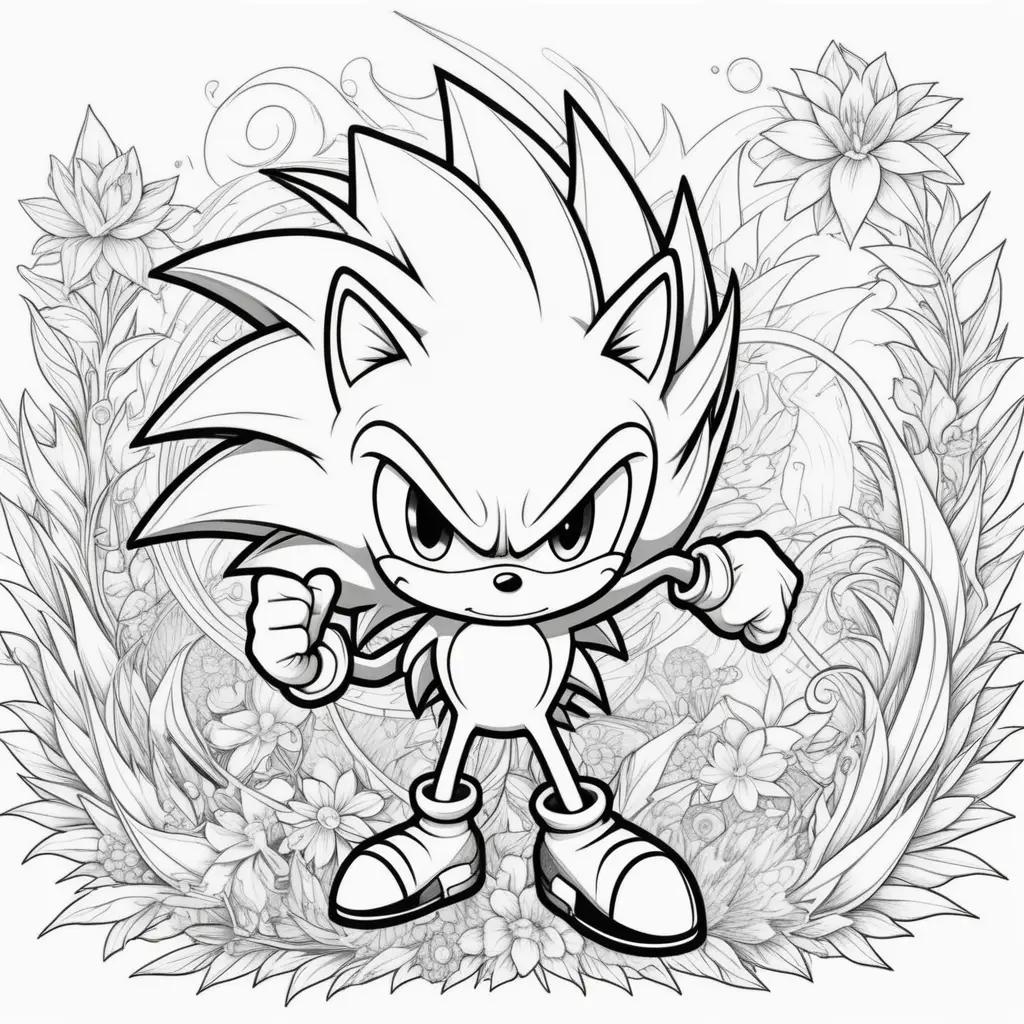 Super Sonic Coloring Pages: A Coloring Book for Kids