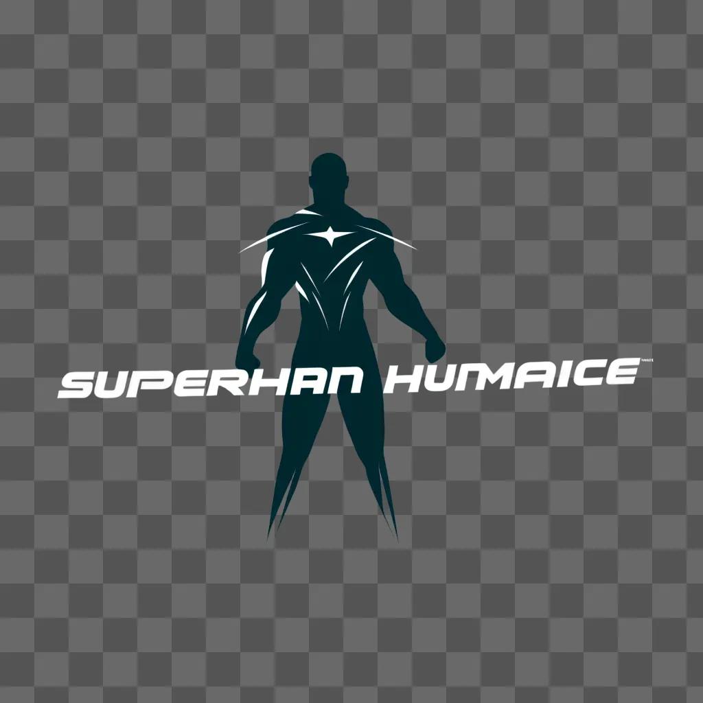 Superhuman logo on a black background