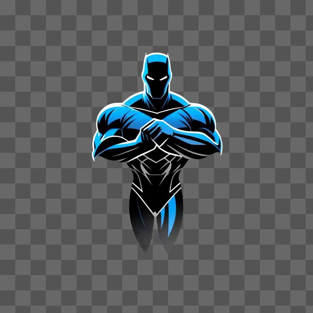 Superhuman logo on blue background