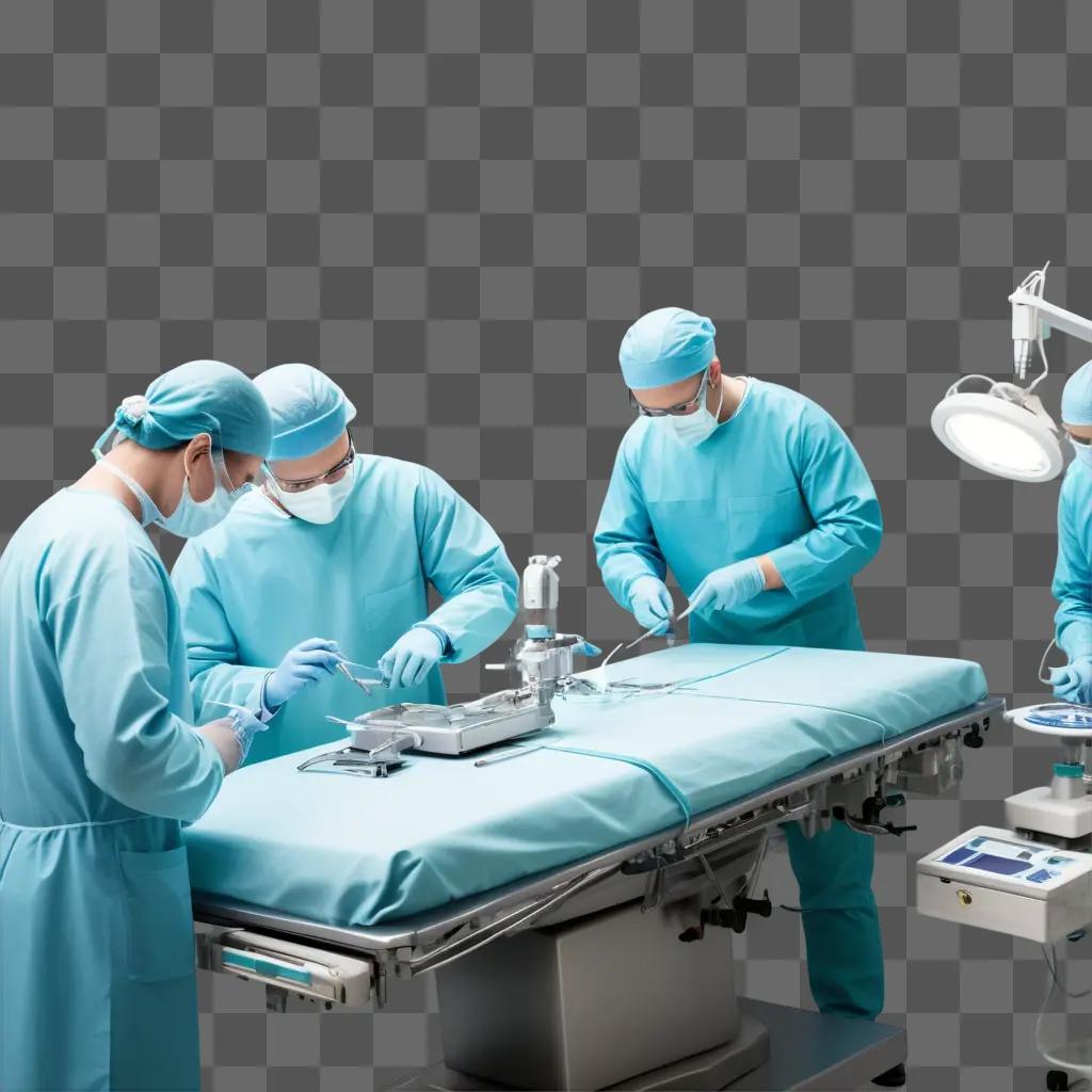 Surgeons perform surgery on a patient