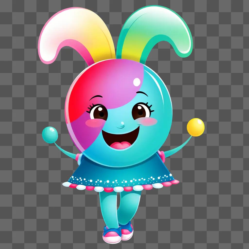 Sweety, a cute cartoon bunny character