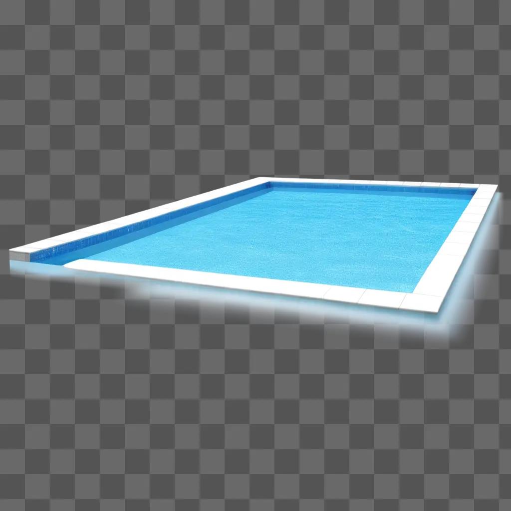 Swimming pool clipart with blue color