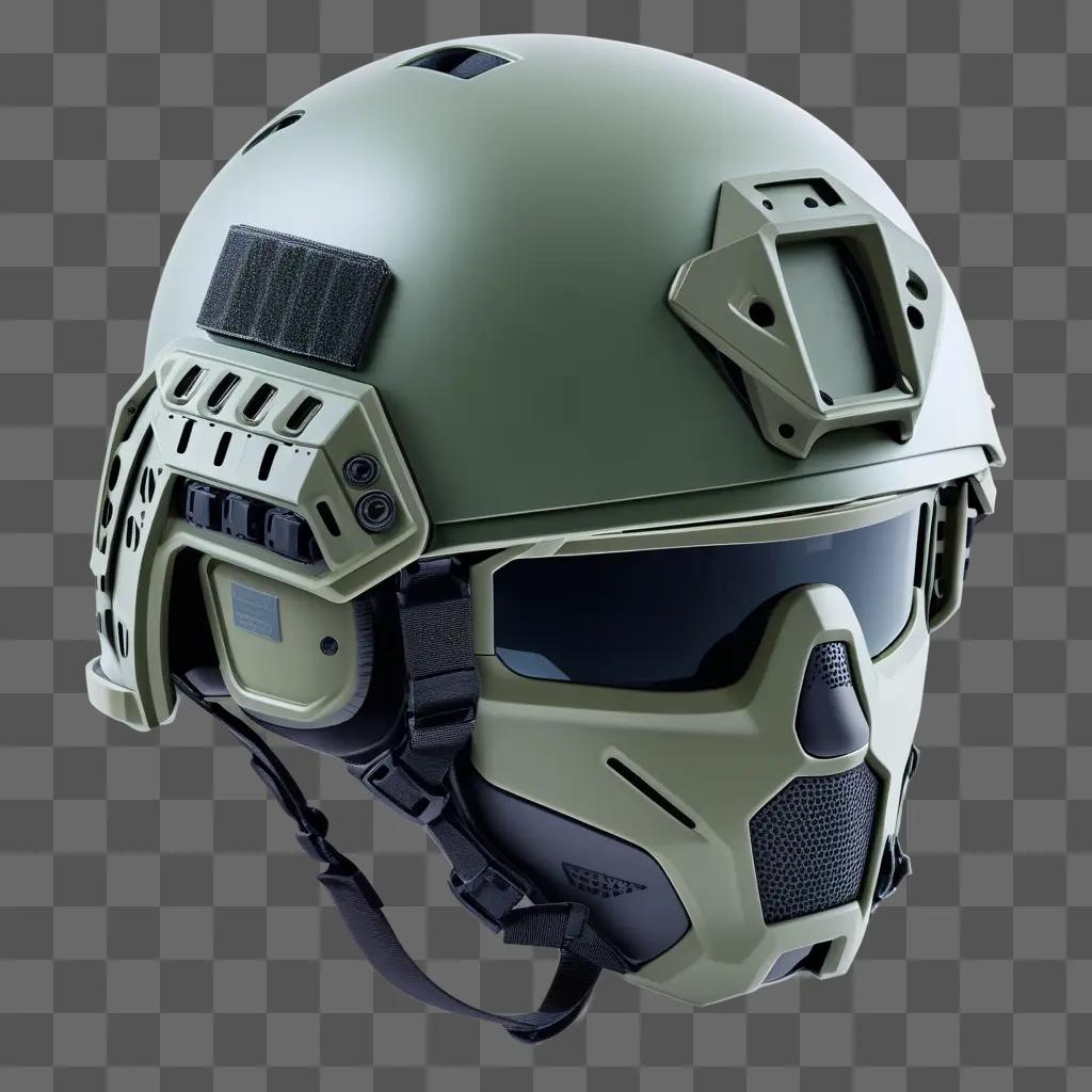 Tactical helmet with face shield, goggles and ear protection