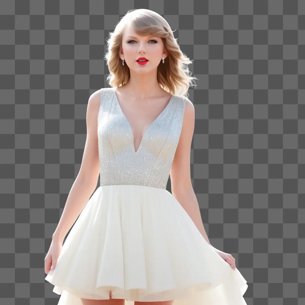 Taylor Swift in a transparent dress