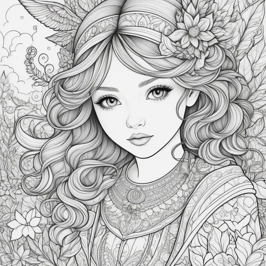 Teen Coloring Pages: Fantasy Art for Creative Expression