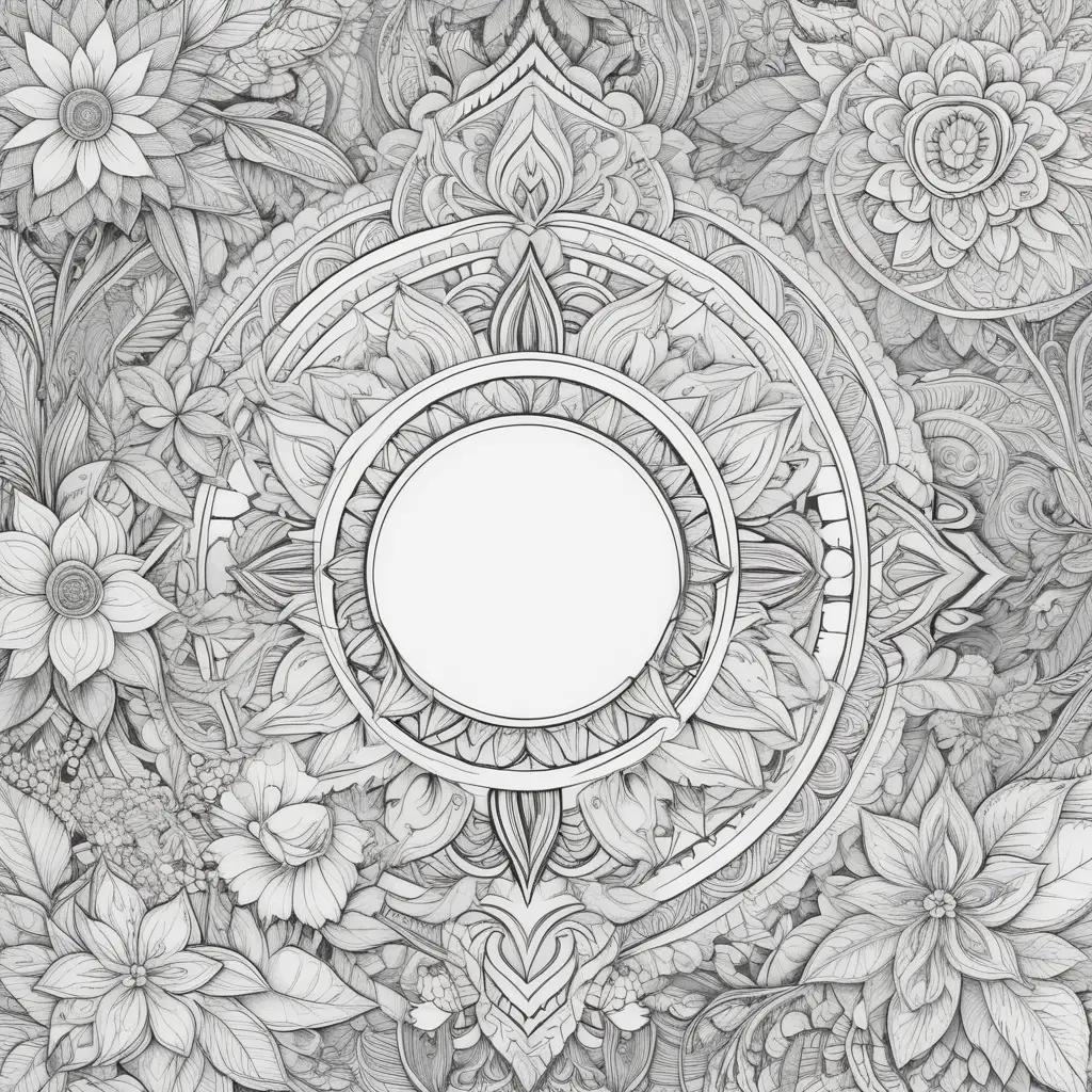 Teen coloring pages with intricate designs and patterns