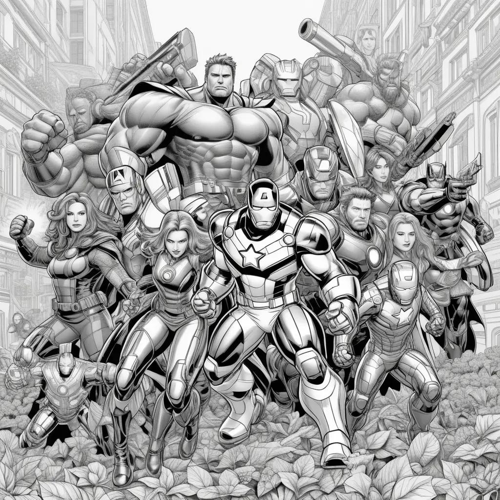 The Avengers Coloring Pages