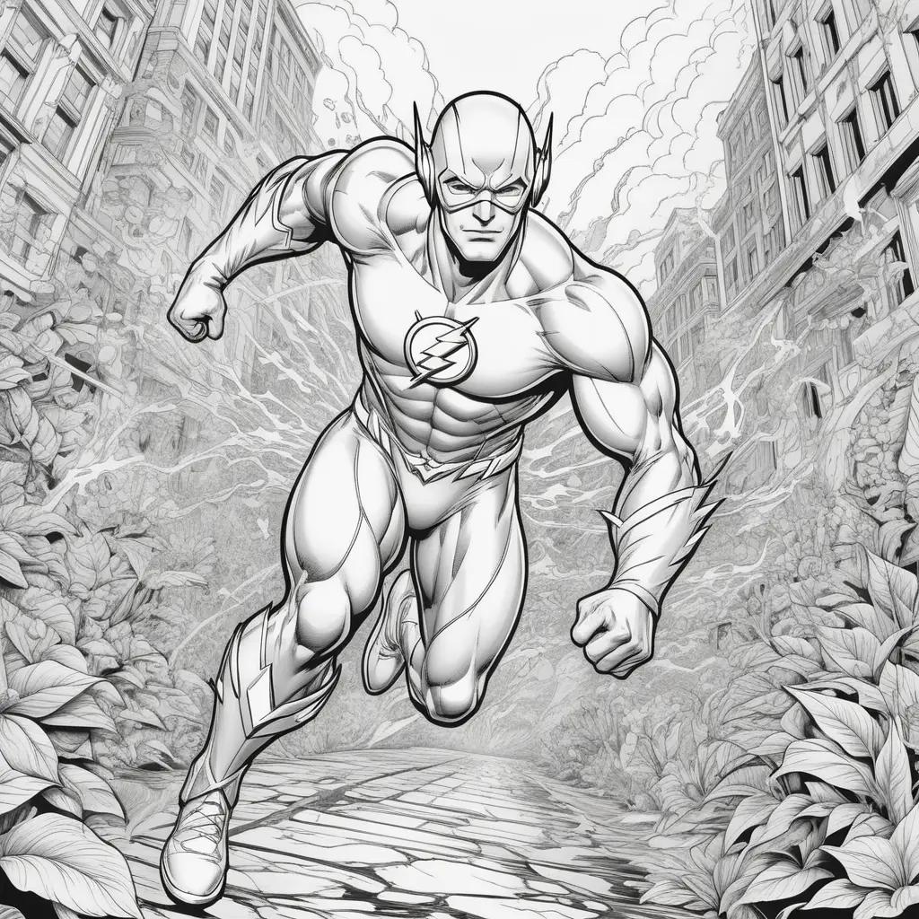 The Flash Coloring Page: A Fun, Colorful Way to Engage Your Kids