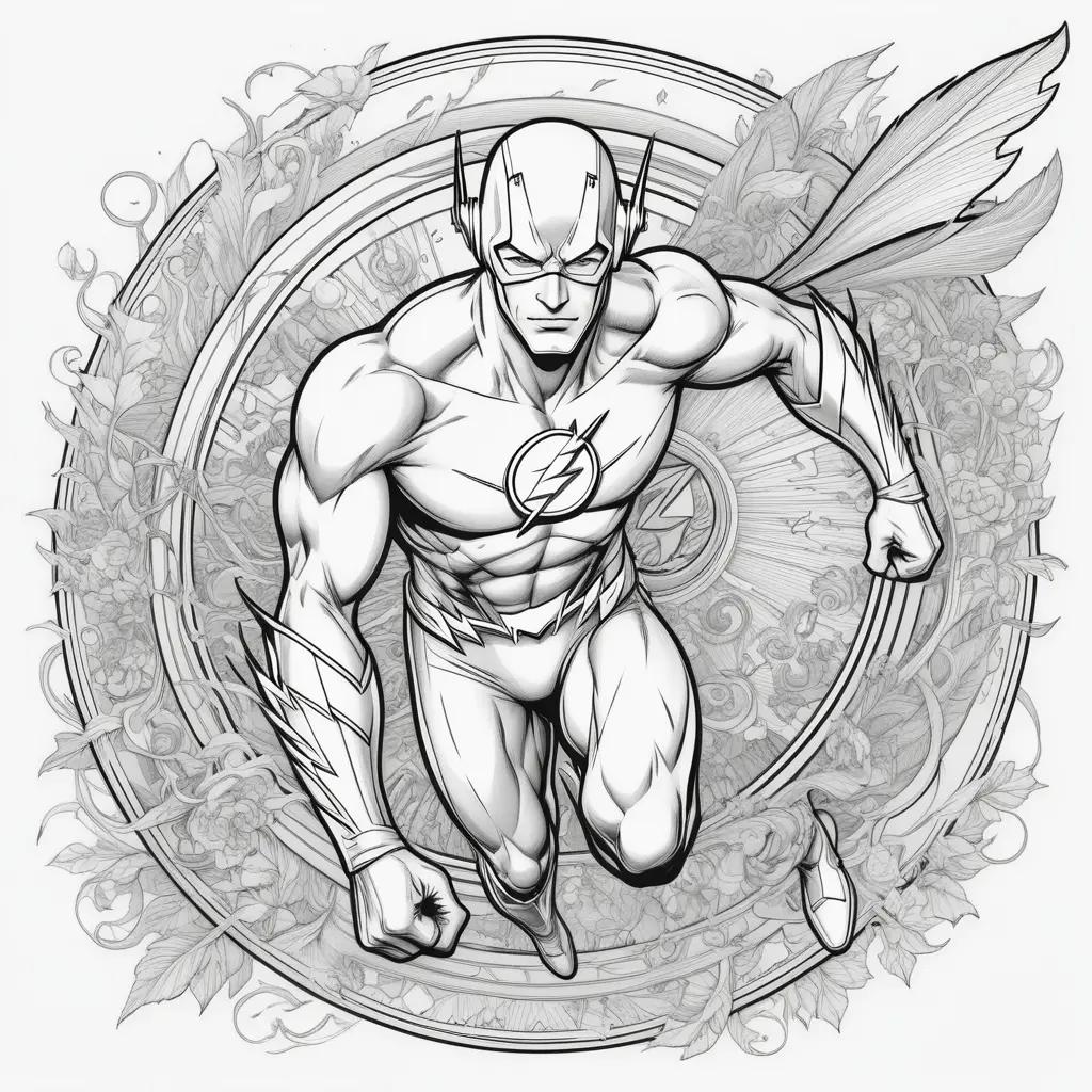 The Flash Coloring Pages: A Flash Coloring Book