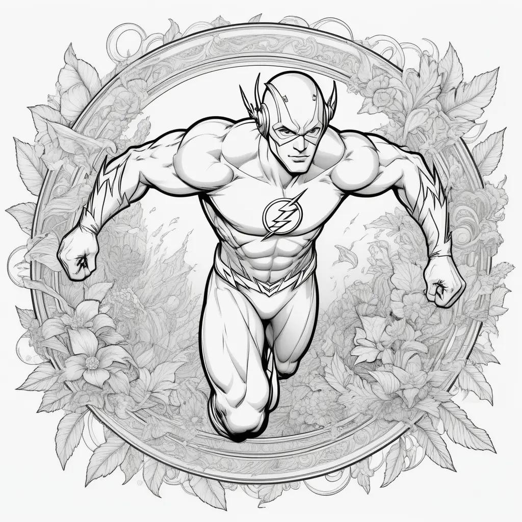 The Flash coloring pages for kids