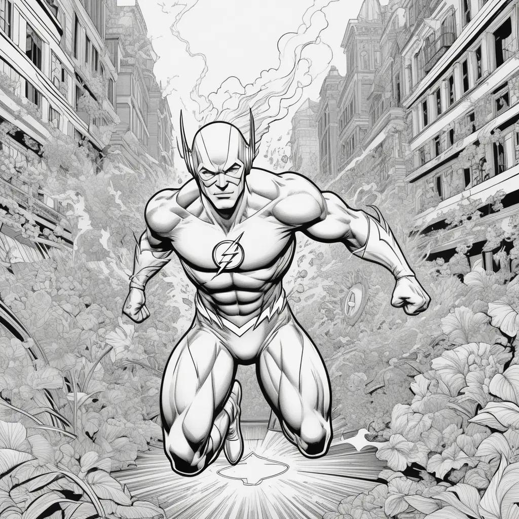 The Flash coloring pages