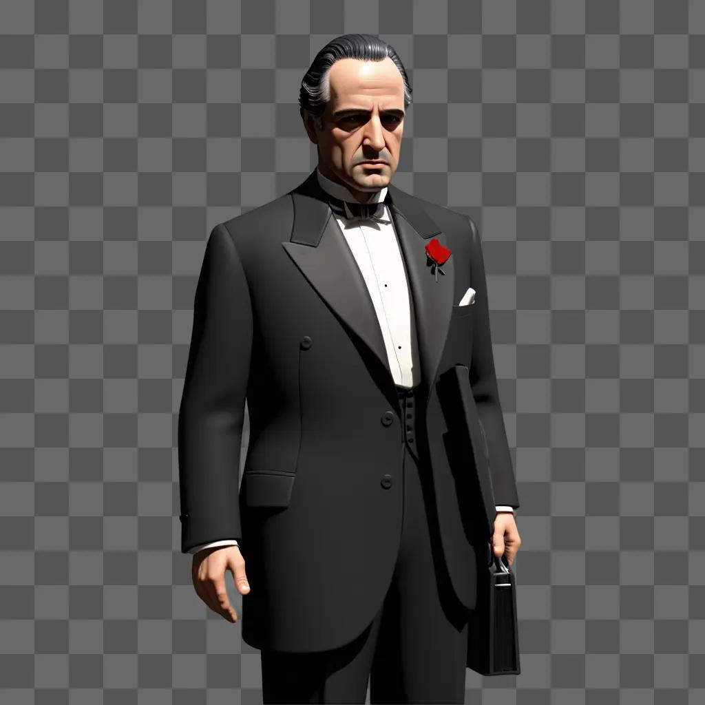 The Godfather in black suit