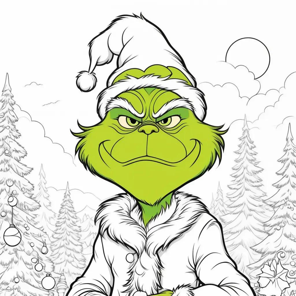 The Grinch coloring pages for kids