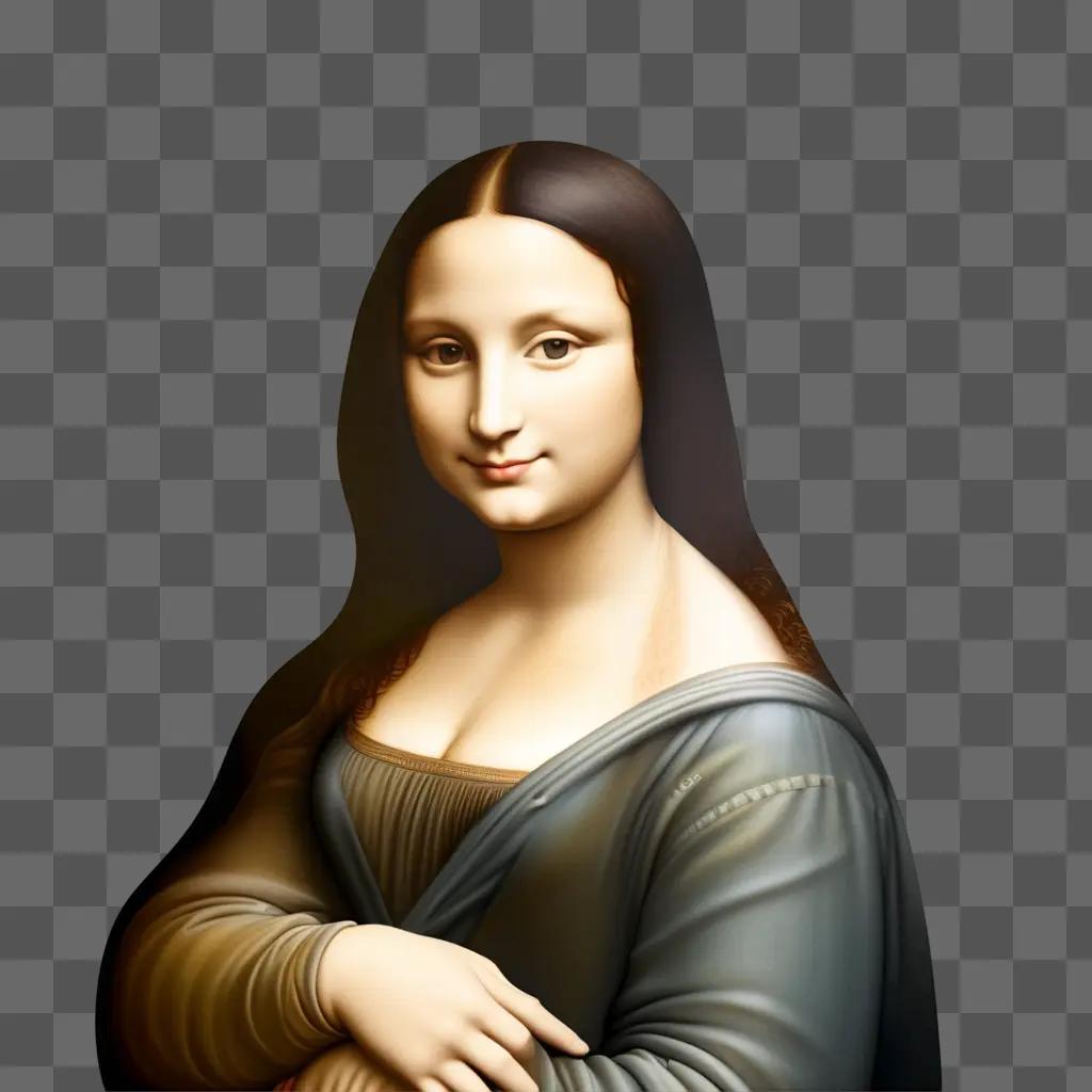 The Mona Lisa in a digital painting